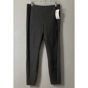 ATHLETA Madison Moto Tight Pant Size 14 Dark Gray NEW Active Performance Gym Run